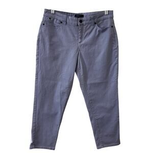 Talbots Womens 12 Petite Purple Simply Flattering 5 Pocket Straight Leg Jeans